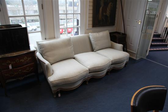 A Linley French style three seater settee,